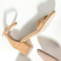 Sandale à bride en cuir